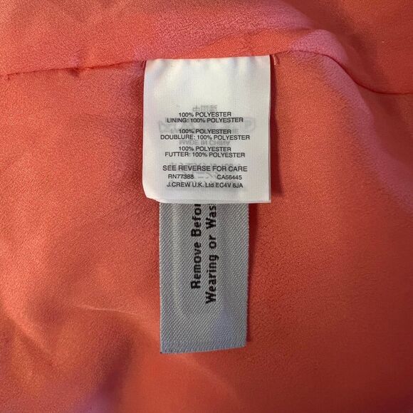 J. Crew Women's Lace Dress Coral Sleeveless Fit & Flare Party Cocktail Dress 2 - Picture 7 of 16